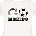 thumbnail image 4 of Inktastic Go, Mexico- Soccer, Football Boys or Girls Long Sleeve Baby Bodysuit, 4 of 5