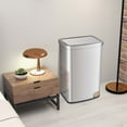 thumbnail image 2 of Costway 13.2 Gallon Step Trash Can Stainless Steel Airtight Garbage Bin for Home Kitchen, 2 of 10