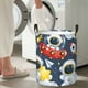 thumbnail image 5 of Fotbe Astronaut And Space Cesto de Ropa con Asas, Cesto Impermeable de Gran Capacidad, Bolsa de Lavado para Dormitorio, Cesto de Ropa con Ruedas y Asas-Small, 5 of 6