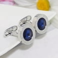 thumbnail image 4 of Juego de 4 pares de gemelos, juego de gemelos de moda para hombres y mujeres, tachuelas para camisa de esmoquin, se adapta a regalos de joyería para fiesta y boda de negocios, 4 of 5