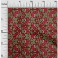 thumbnail image 1 of oneOone Cotton Cambric Fabric Leaves & Floral Block Print Fabric By Yard 56 Inch Wide, 1 of 4