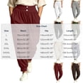 thumbnail image 4 of PWPSG Women's Harem Pants High Waist Button Cuffed Tapered Plus Size Casual Lounge Trousers with Pockets, 4 of 10