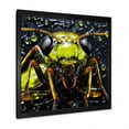 thumbnail image 3 of Designart "Yellow Ants In Neon Pioneer I" Animals Ant Picture Framed Canvas Prints, 3 of 5