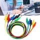 thumbnail image 1 of Cable de prueba, P1044 5 piezas 4 mm 1 m Cable de prueba con conector tipo banana a clip Kit de cables de prueba Tecnología innovadora, 1 of 8