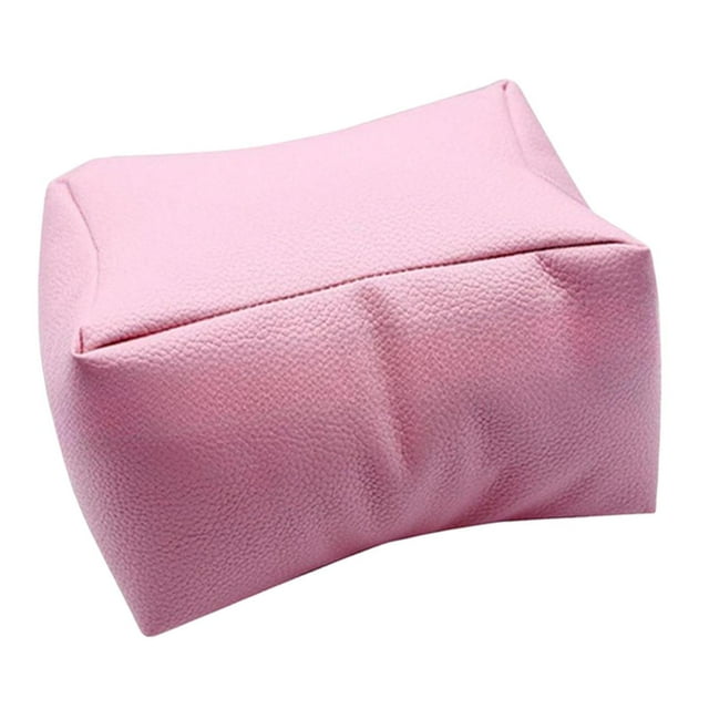 Almohada de mano, almohadas para pies, estación de escritorio, cómodo reposabrazos lavable para uñas, cojín para reposamanos, para salón de belleza, Rosa