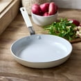 thumbnail image 6 of GreenPan Bobby Flay 8” Frypan Professional Grade Aluminum Ceramic Nonstick, Cream, 6 of 10