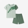 thumbnail image 5 of Baby Boy Outfits Cartoon Print Short Sleeve Crew Neck T-Shirt Top And Shorts 2 Piece Daily Wear Baby Boys' Clothing Sets Size 12-24 Months, 5 of 8
