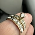 thumbnail image 4 of Rag Jewels 2.30 Ctw Marquise Cut White Diamond Wedding Anniversary Engagement Bridal Set Ring 14K 2 Tone Gold Plated 925 Sterling Silver 925 Sterling Silver -7.5, 4 of 5