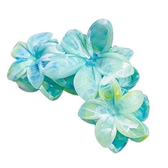 Weflink Resin Hair Claw Clip with Marble Effect Strong Grip Fashion Hair Accessories Trendy Hairpiece for Casual and Prom Looks