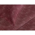 thumbnail image 3 of Ambesonne Floral Quilted Coverlet 3 Pcs, Abstract Flower Art Outline, King Size, Maroon and Soft Pink, 3 of 4