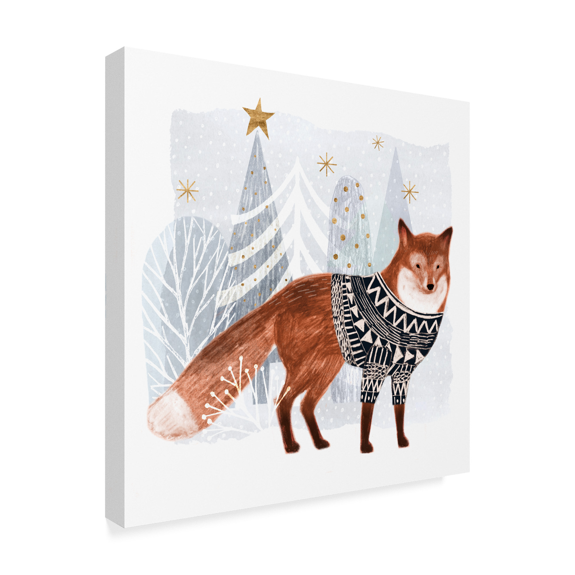Trademark Fine Art 'Cozy Woodland Animal I' Canvas Art by Victoria Borges