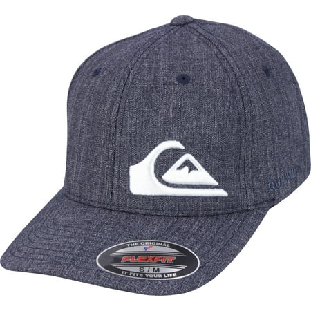 Quiksilver Mens Final 6-panel Flexfit Hat - Navy Blazer Heather