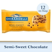 GHIRARDELLI Semi-Sweet Chocolate Premium Baking Chips Chocolate Chips for Baking, 12 oz Bag