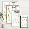 thumbnail image 4 of Designart 'Vibrant Boho Art Feather In Rustic Bright Colors' Bohemian & Eclectic Framed Canvas Wall Art Print, 4 of 5