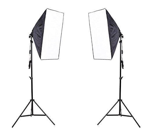 Tableclothsfactory 700W Photography Softbox Lighting Kit Photo Equipment Soft Studio Light kit 27 x 20 