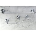 thumbnail image 4 of Kingston Brass American Classic Chrome 4-Piece Towel Bar Bath Hardware Set, 4 of 6