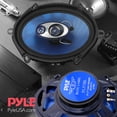 thumbnail image 5 of Parlantes de sonido para automóvil Pyle de 5” x 7” (par) - Cono de inyección de polietileno azul mejorado 3 vías 300 vatios con envolvente de caucho de butilo no fatigante Respuesta de frecuencia de 8, 5 of 5