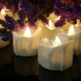 thumbnail image 2 of Skksst Flameless Flickering Pillar Candle Light 12 Pack Battery Operated Christmas Halloween Wedding Party LED Candle, 2 of 7