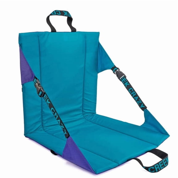 Outdoor Folding Stadium Chair with Padded Back Support, Reclining Bleacher Seat, Portable Seating