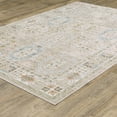 thumbnail image 2 of Oriental Weavers Cavett Area Rug - CAV04 - 5'3" x 7'6" - in Beige/ Blue - Vintage Inspired, Stain Resistant, Family and Pet Friendly , Bedroom, Office Rug, 2 of 3