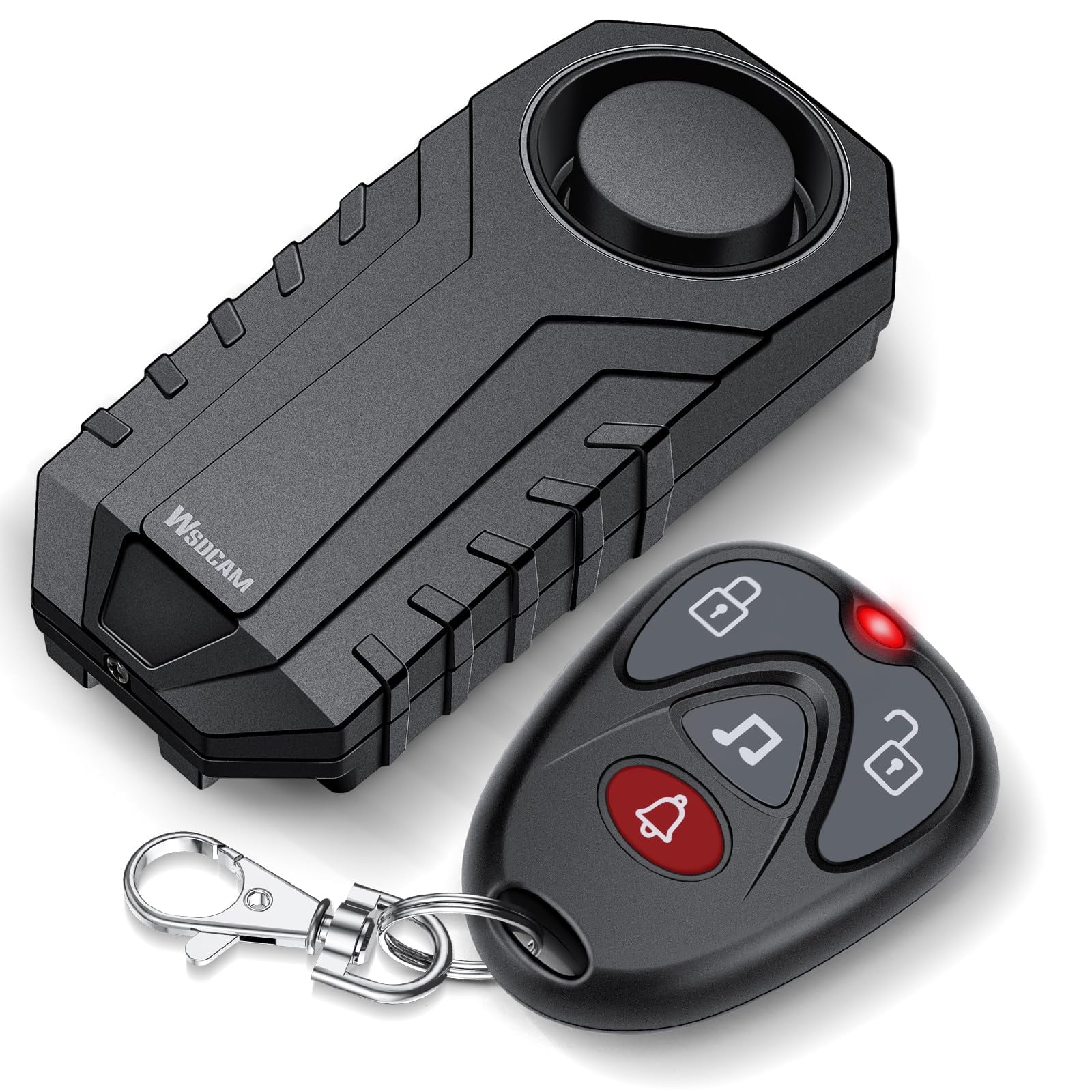 Wsdcam Wireless Vibration Alarm with Remote Control Anti-Theft Alarm  Security