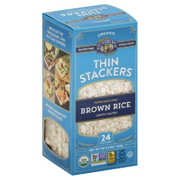 Lundberg Lightly Salted Brown Rice Thin Stackers Rice ...