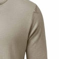 thumbnail image 6 of HOMADLES Men's Long Sleeve Henley Shirt Relaxed Fit Button Shirt Solid Color Lightweight Casual Tops Khaki Size 2XL, 6 of 6