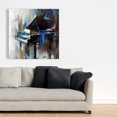 thumbnail image 2 of piano à Queue Abstrait - 36"x36 Pouces Toile - Impression sur Demande, 2 of 5