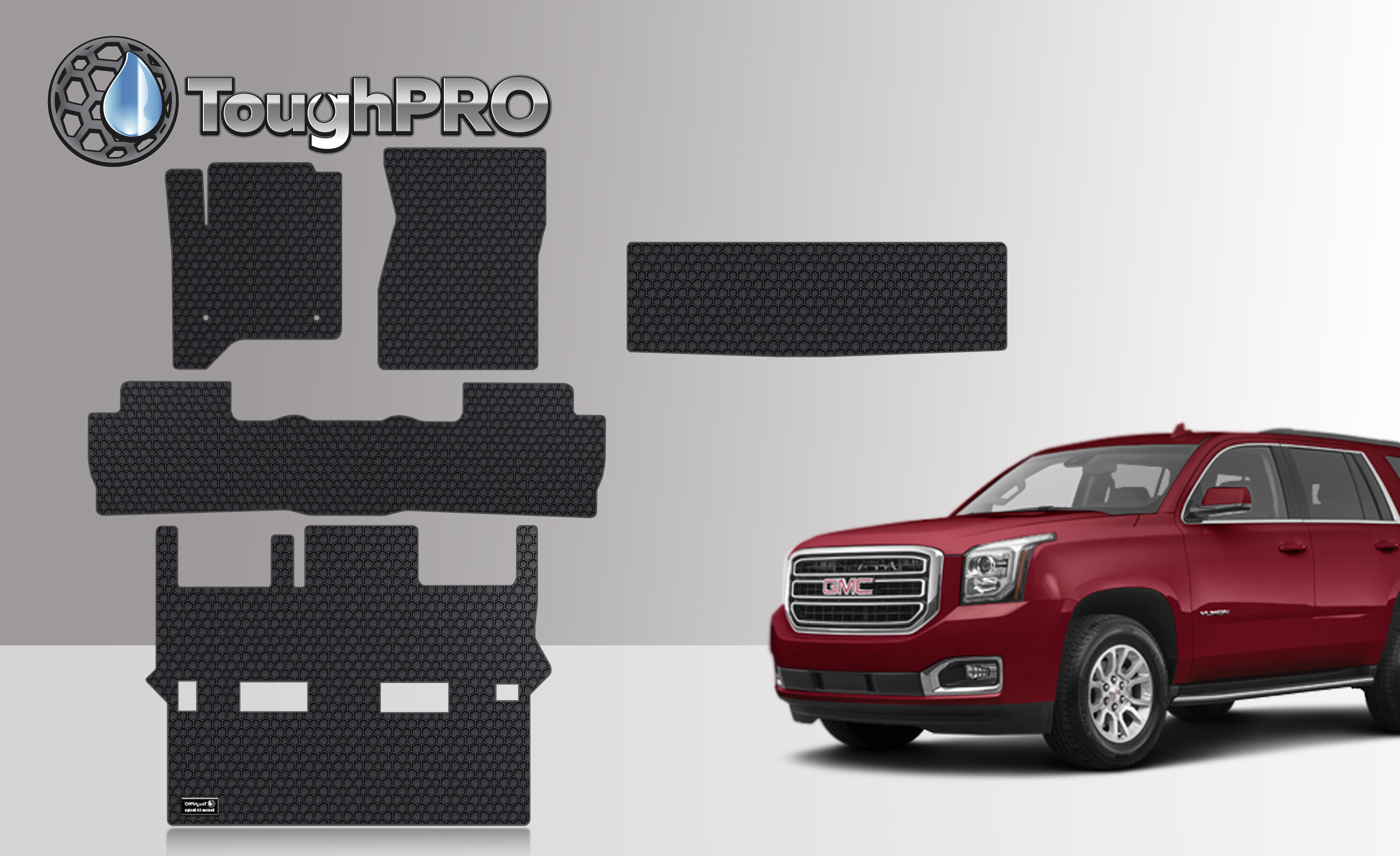 ToughPRO Floor Mat Accessories 1st, 2nd & 3rd Row + Cargo Mats