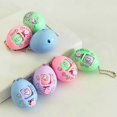 thumbnail image 4 of Rock Paper Scissors Funny Toy Keychain Egg Shaped Morra Game Hanging Key Holder, 4 of 10