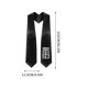 thumbnail image 3 of Estola de Honor de Satén para Graduación, Banda de Celebración de la Clase, Material de Satén Lujoso, Adecuada para Todas las Ceremonias de Graduación, Regalo Perfecto para Graduados, 3 of 6