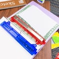 thumbnail image 7 of BAZIC Desktop Portable Paper Punch 3 Hole 1/4" w/ 10" Ruler Guide, 12-Pack, 7 of 7