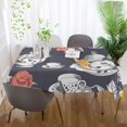 thumbnail image 6 of Ryvnso Flower and Teapots Rectangle Table Cloth Tablecover Dinning Tablecloth 54"x54", 6 of 8