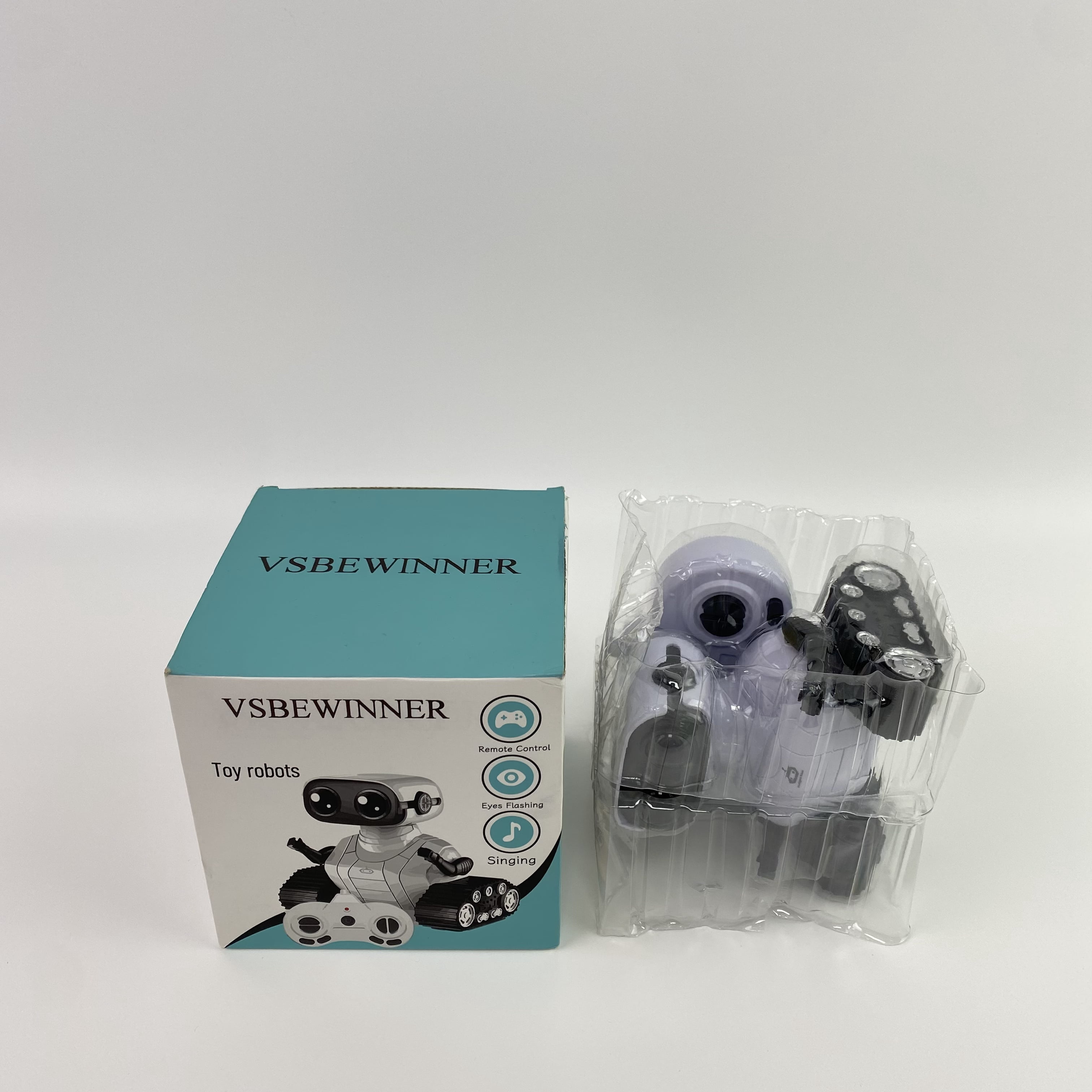 VSBEWINNER Toy robots, Robot Toys,Flexible RC Robots,Remote Control Robot Toys with Dancing Singing Music and LED Eyes, Birthday Gifts