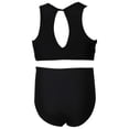 thumbnail image 7 of Cute Swimsuits for Girls Two Piece Bathing Suit Front-Tie Swim Suit High Waist Beach Bikini Swimwear 2-12 Years (11-12 Years, Black), 7 of 7