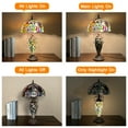 thumbnail image 5 of Tiffany Lamp Stained Glass Table Lamp 12x12x23 Inches 3-Light Mother-Daughter Vase Style Desk Reading Light Decor for Home Office Bedroom Living Room, 5 of 7