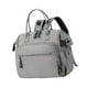 thumbnail image 5 of Bolsa de pañales para bebés para mamá, bolsa de mano multifuncional para pañales al aire libre de gran capacidad Gris, 5 of 9