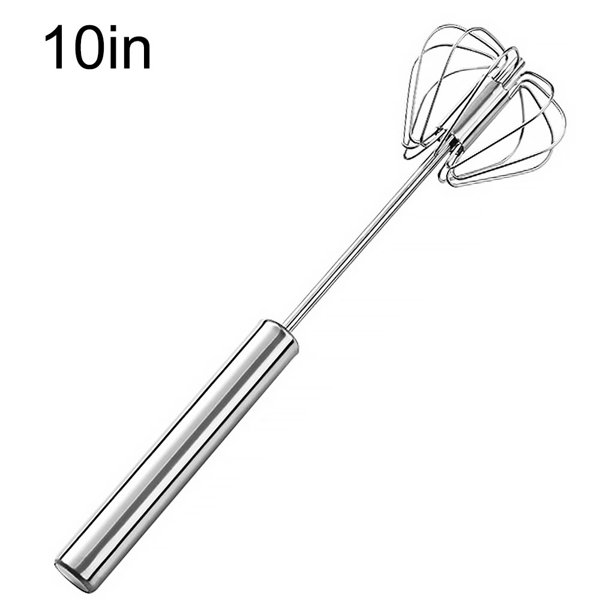 Batidor de batidor de huevos semiautomático de acero inoxidable Worallymy mezclador de mano giratorio para agitar mezclar y batir Worallymy JD735816761