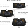 thumbnail image 5 of GZHJMY Black Panther Car Windshield Sun Shade Foldable Sun Shield Shade for Blocks UV Rays Protector-Keeps Your Vehicle Cool for Most Sedans SUV Truck,55"x27.6", 5 of 7