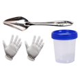 thumbnail image 2 of Cuchara para comedero de pájaros, herramienta de alimentación para loros, accesorio de metal, resistente, portátil, fácil de limpiar, práctica cuchara Juego de 3 piezas, 2 of 10