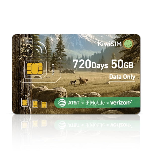 Tarjeta SIM KiwiSIM 4G LTE 50 GB, solo datos por 2 años