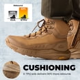 thumbnail image 3 of NORTIV 8 Men's Tactical Hiking Lightweight Cushion Sole for Work All Day Side Zipper Motorcycle Combat Military Boot Arch Support 8 Inches Terrascope, 3 of 8