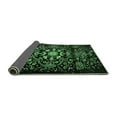 thumbnail image 2 of Ahgly Company Indoor Square Oriental Emerald Green Industrial Area Rugs, 4' Square, 2 of 4