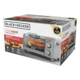 thumbnail image 3 of Open Box BLACK+DECKER Crisp ‘N Bake Air Fry 4-Slice Toaster Oven, Silver & Black, Fits 9 Inch Pizza, .35 Cubic Feet, 3 of 6