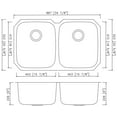 thumbnail image 2 of American Imagination AI-27705 Stainless Steel Kitchen Sink In Chrome, 2 of 2