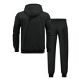 thumbnail image 4 of Curuila Sweatsuits Mens 2 Piece Outfit With Pocket Long Sleeve Letter Print Hooded Sweatshirt With Sweatpants Everyday Wear Comfort Tracksuit Size L, 4 of 5