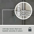 thumbnail image 6 of Better Homes & Gardens Tension Pole Shower Caddy, Resists Rust, 3 Tier Caddy, 5 - 9 ft, Satin Nickel, 6 of 11