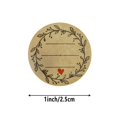 thumbnail image 2 of Brown Kraft Stickers - 2 Inch Wreath Design (500 Labels Per Roll) for Canning, Crafts, and Organizing, 2 of 5