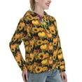thumbnail image 6 of Xecao Pumpkins And Sunflowers3 Pattern Hoodies for Women Sweatshirts Long Sleeve Sweatshirts Pullover Outfits with Pocket-Large, 6 of 7
