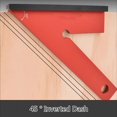 thumbnail image 4 of YongCo Triangle Ruler 45 Degree Ruler Aluminum Scribing Ruler Measuring Ruler Measurement Tool Protractor, 4 of 7